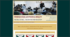 Desktop Screenshot of georgecoleauctions.com