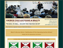Tablet Screenshot of georgecoleauctions.com